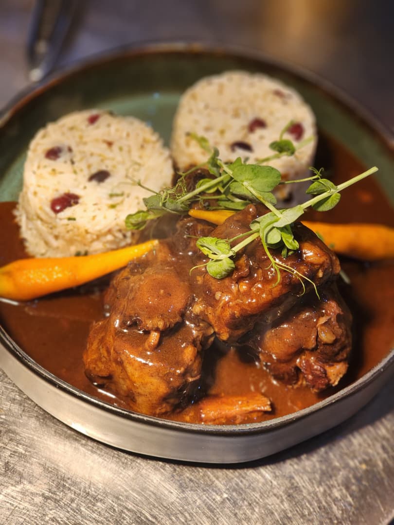 Caribbean-Glazed Oxtail